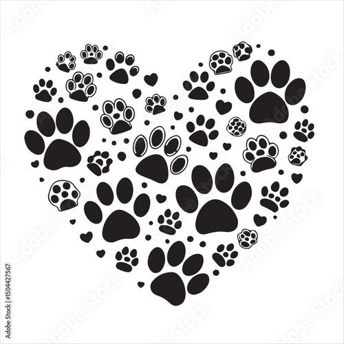available pet paw editable stroke