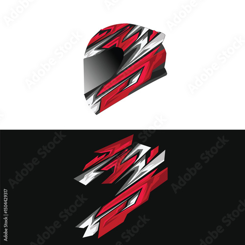 body wrap helmet sticker design. modern helmet stickers