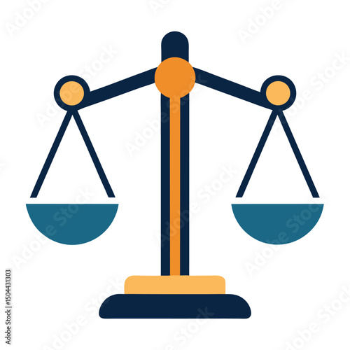 Legal Scale Symbol Black and White