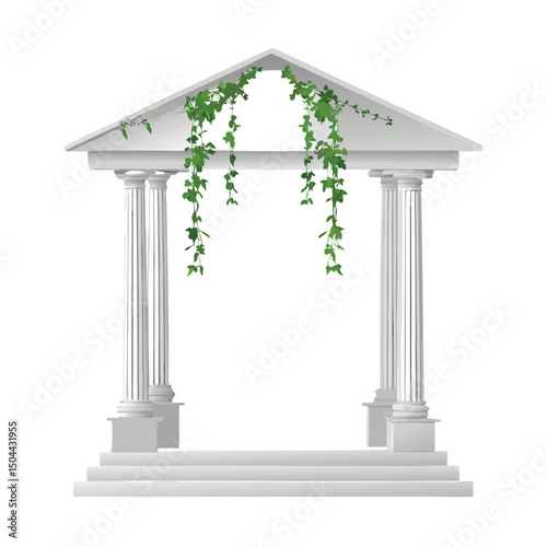 classic columns vector