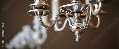 chandelier hanging from a ceiling in a room