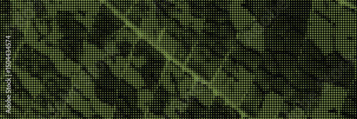 Green leaf halftone texture background. Modern nature overlay print. Vector grunge effect pattern.