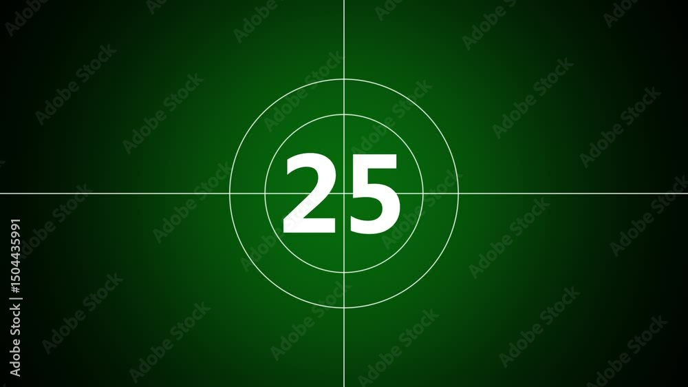 Circle countdown timer thirty seconds animation from 30 to 0 seconds on transparent background with alpha channel, 30 second countdown timer, Countdown video