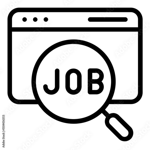 search job icon line