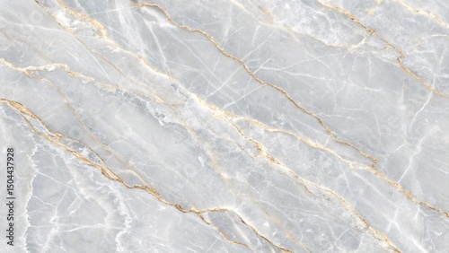 Elegant light gray marble stone texture with golden veins for luxurious design