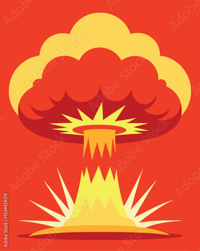 Atomic Bomb Explosion A Powerful Illustration
