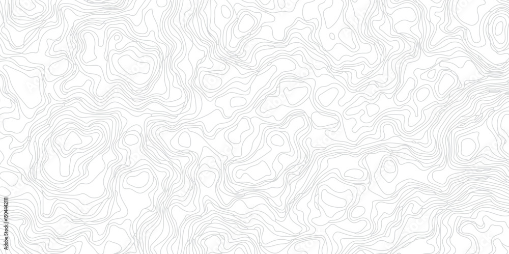 Obraz premium Abstract modern topography wavy contour map line and vintace tarrain patch texture grid line wallpaper map white background. 