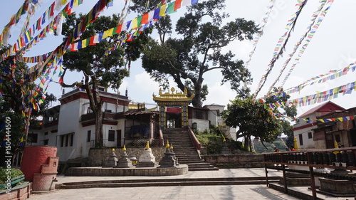 Kathmandu, Nepal. 26-09-2018. Swayambhunath, also popularly known as the 'Monkey Temple', is an ancient Buddhist stupa located on a hilltop.
