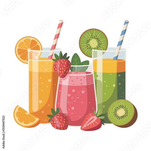 set of drinks
