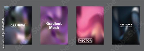 Abstract Gradient Mesh Background Poster Templates Vector Design

