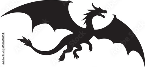 vector illustration of a dragon