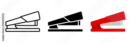 Stapler icon set. for mobile concept and web design. vector illustration