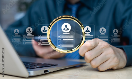 HR, HRM, employee data screening job applicants, selection of the best employees into the organization. Employees will be required to fill online survey, answer test questions, HR management concepts.