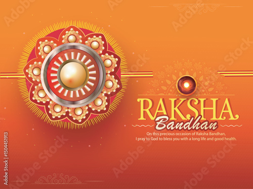 Raksha Bandhan sale illustration Greeting Card Template greeting,poster Design. 
