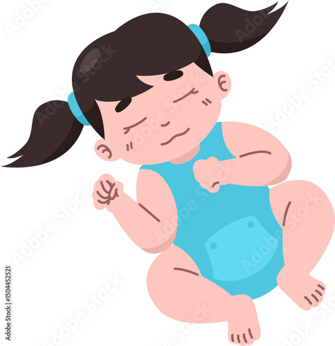 Sleeping Baby Illustration