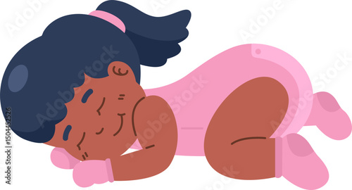 Sleeping Baby Illustration