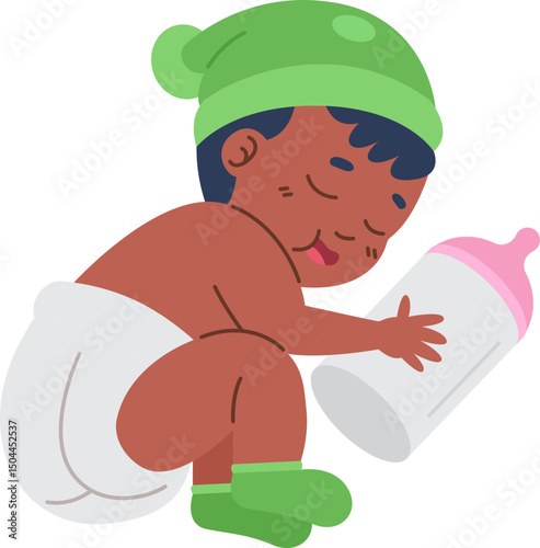 Sleeping Baby Illustration