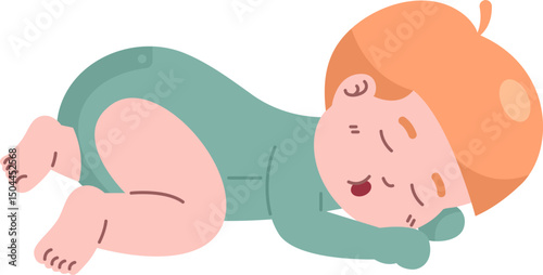 Sleeping Baby Illustration