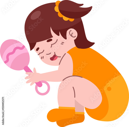 Sleeping Baby Illustration