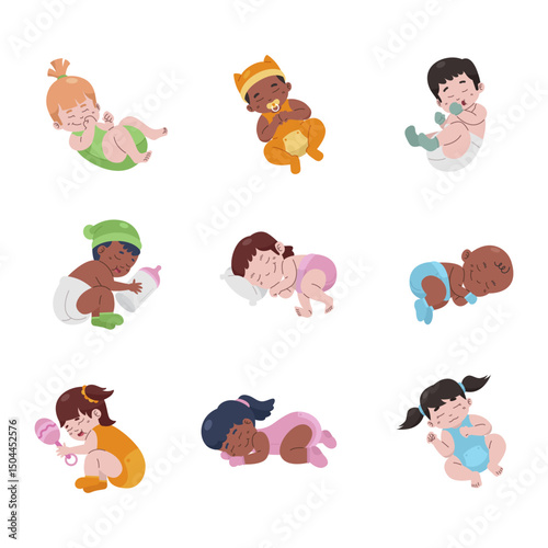 Sleeping Baby Illustration