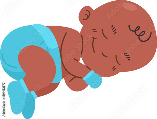 Sleeping Baby Illustration