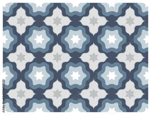 Decorative background seamless vector pattern. Architectural backdrop and textile surface pattern designs series
