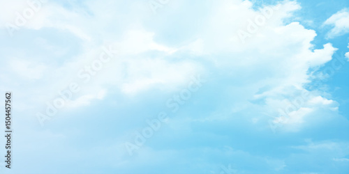 sunny sky blue light watercolor background. Aquarelle painting brush effect card paper textured canvas cloudy smoke space for text, entertaining card, template. aquamarine color graphics illustration