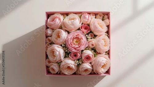  Box of Pink Peonies