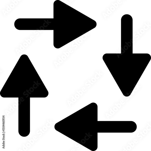 Minimalist and flat style arrows