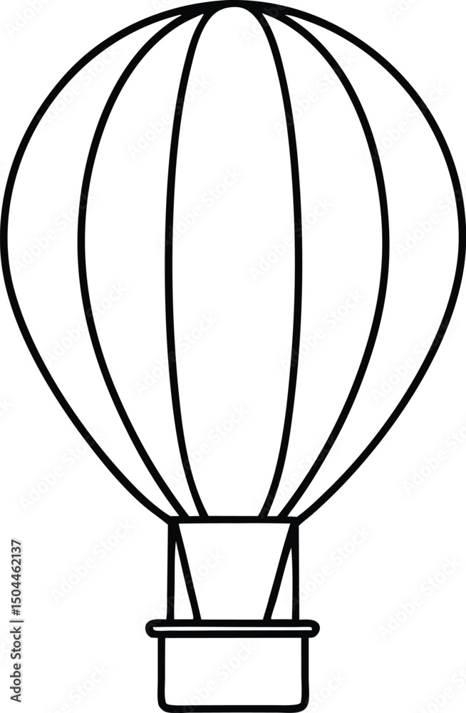 Fototapeta premium hot air balloon vector illustration
