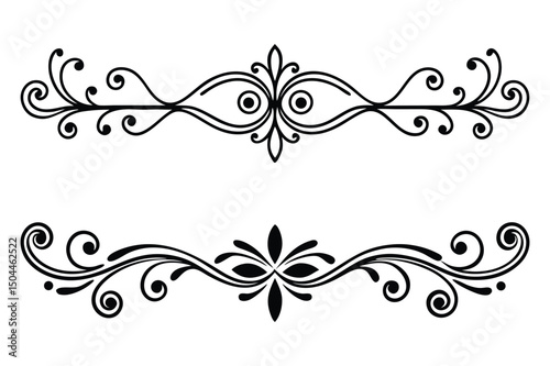 Thin Ornamental Divider Line Art | Minimal and Classy Vector Decoration Set