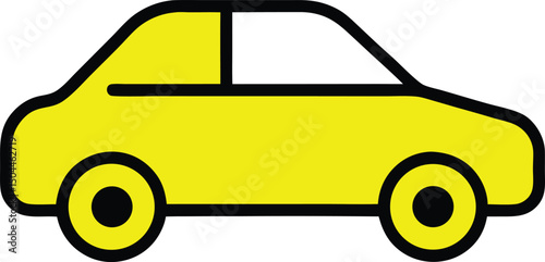 Car icon. car vector icon. small sedan
