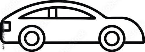 Car icon. car vector icon. small sedan