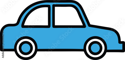 Car icon. car vector icon. small sedan