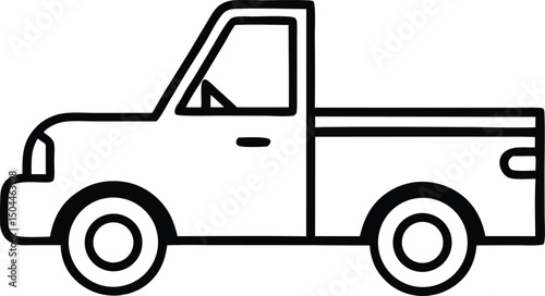 Pickup Truck Isolated
