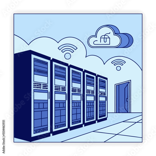 Future Technology Sketch Collection Digital Transformation Doodles,