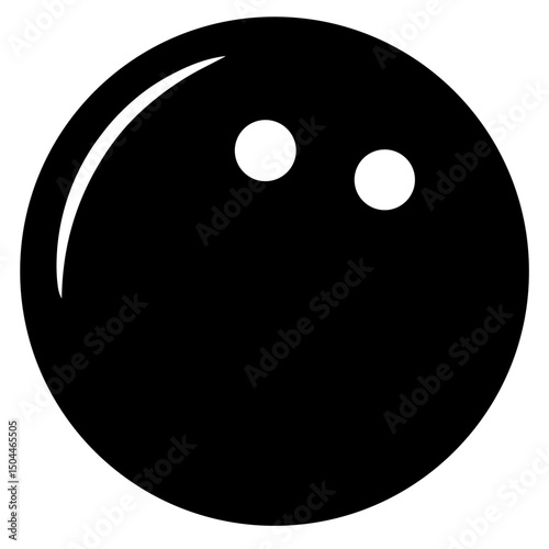 bowling ball isolated on white