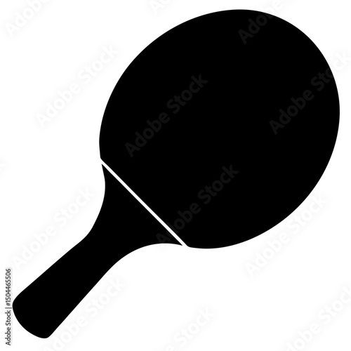 ping pong racket and ball