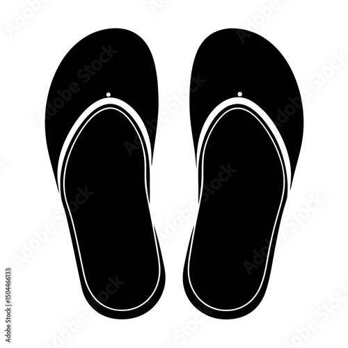 flip flops isolated on white