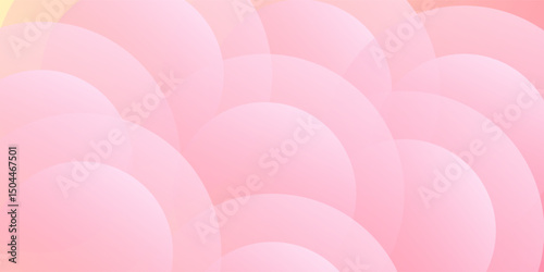 Abstract background modern minimalist pink and yellow gradations circle effect memphis trendy. Vector