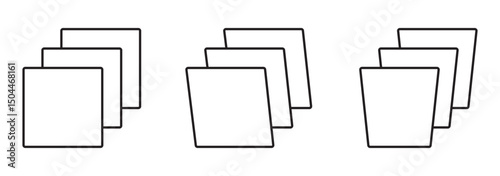 Layer stack, layer icon, Layer line, Layer sign, Canvas icon. Vector illustration. Flat Layer Icon Set Symbol Illustration Design – Vector eps 10