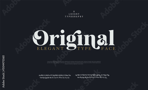 Luxury alphabet letters font. Typography elegant wedding classic lettering serif fonts decorative vintage retro concept. vector illustration