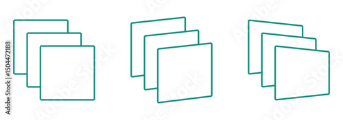 Layer stack, layer icon, Layer line, Layer sign, Canvas icon. Vector illustration. Flat Layer Icon Set Symbol Illustration Design – Vector eps 10