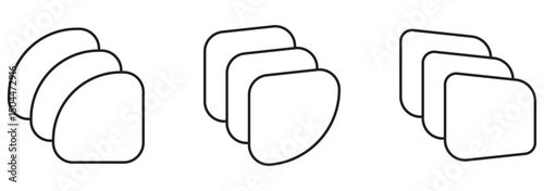 Layer stack, layer icon, Layer line, Layer sign, Canvas icon. Vector illustration. Flat Layer Icon Set Symbol Illustration Design – Vector eps 10