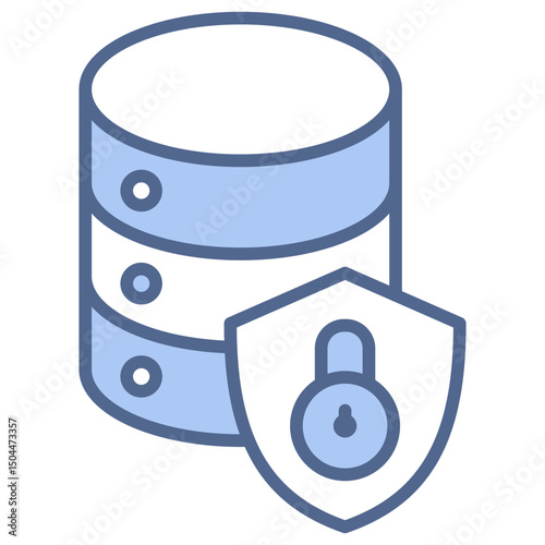 Data Protection Blue Icon