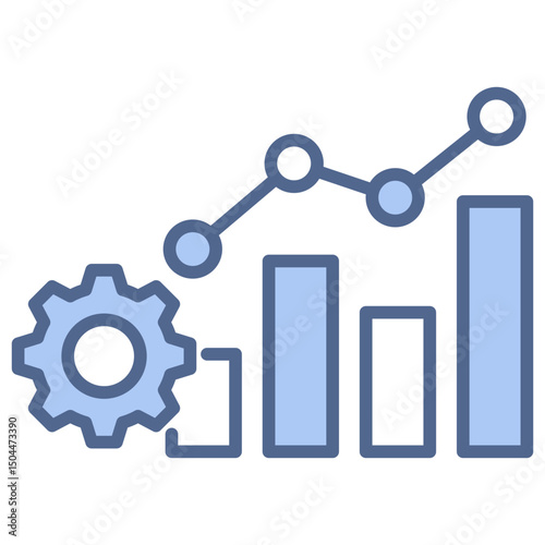 Performance Data Blue Icon