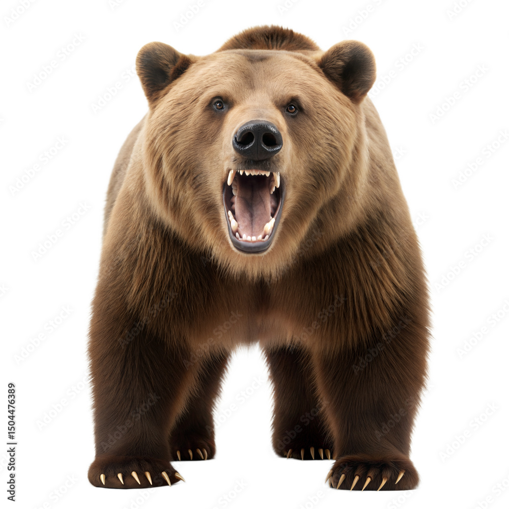 Obraz premium Grizzly Bear AI Generated Image