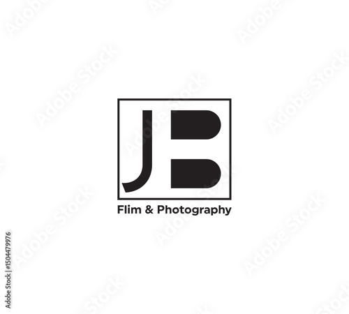 jb film & photography logo, jb initials logo design, jb letters logo, jb letter linked each others, jb minimal monogram logo, 