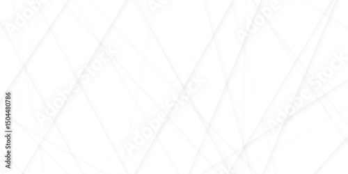 Abstract modern white and gray geometric lines vector background. Squares in bright light with soft shadows as pattern. with geometric line shapes Space design concept