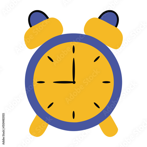 alarm clock on white background